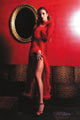 Precious Lingerie Veil and Feathers Mantel